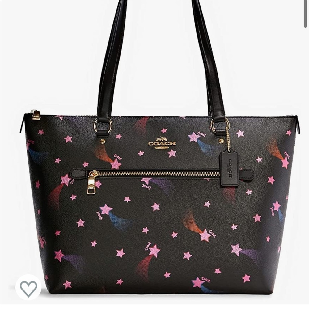 Coach Gallery Tote Shoulder Bag - Pink Stars NWOT